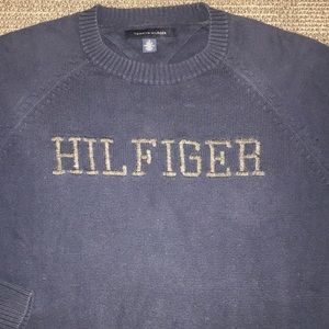 Tommy Hilfiger Navy Crew Neck Sweater